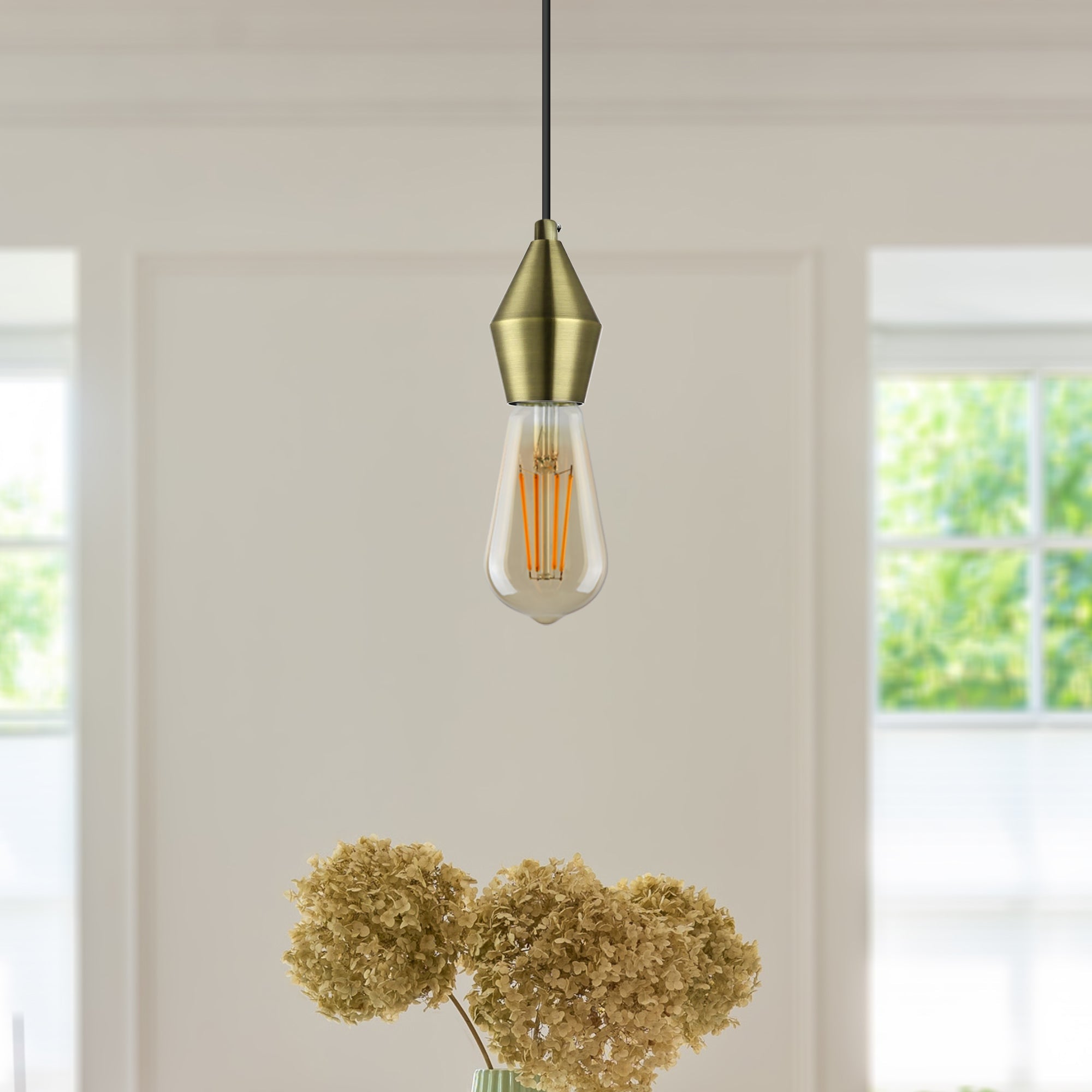Brass Vintage Industrial Lamp Light Bulb Holder Antique Retro Edison ES E27 Fitting UK~2940