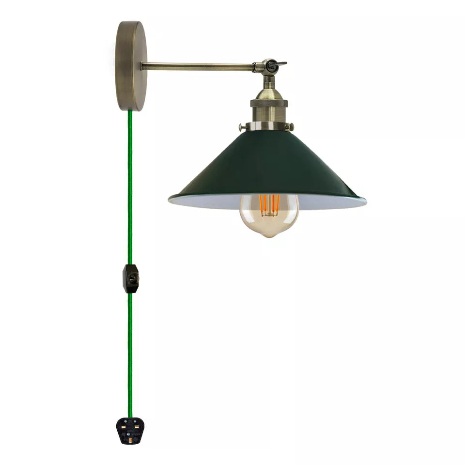 Cord plug in pendant light with dimmer switch