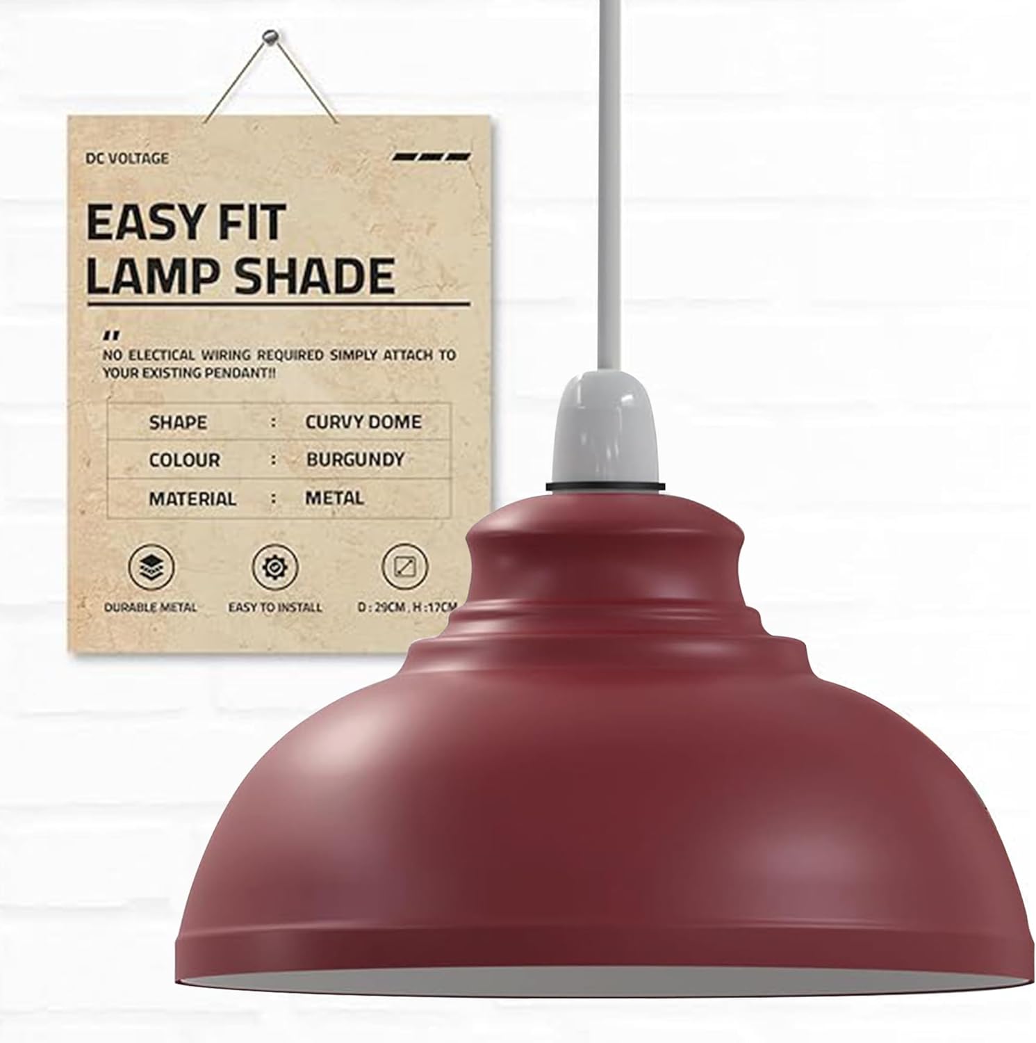 Retro Pendant Lamp Shades for Living Room