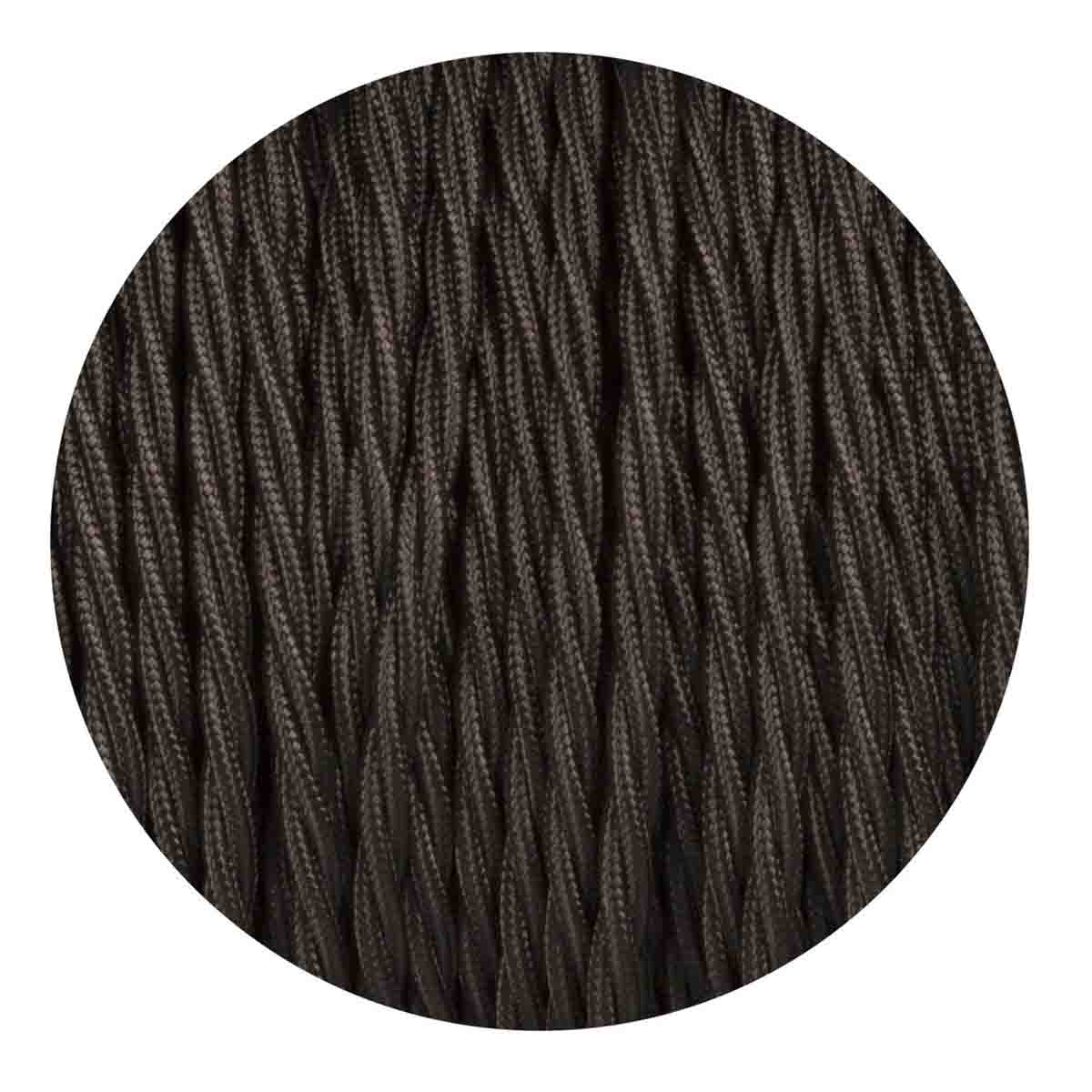 1M/5M/10M Black 2 Core Twisted Electric Fabric Cable