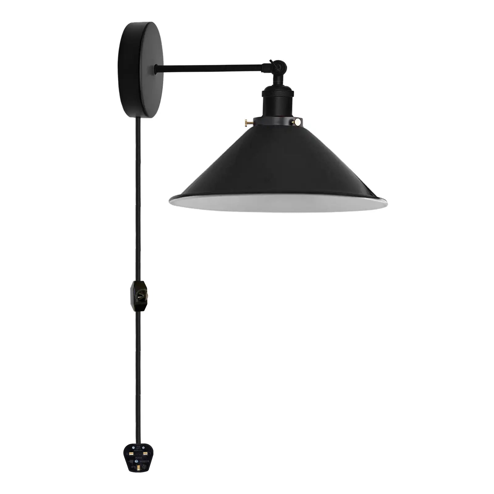 Cord plug in pendant light with dimmer switch