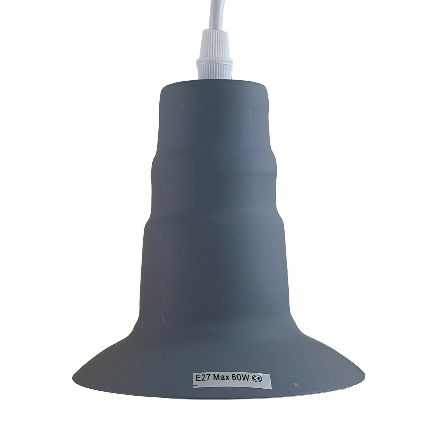 Grey Ceiling Light Fitting Industrial Pendant Lamp Bulb Holder