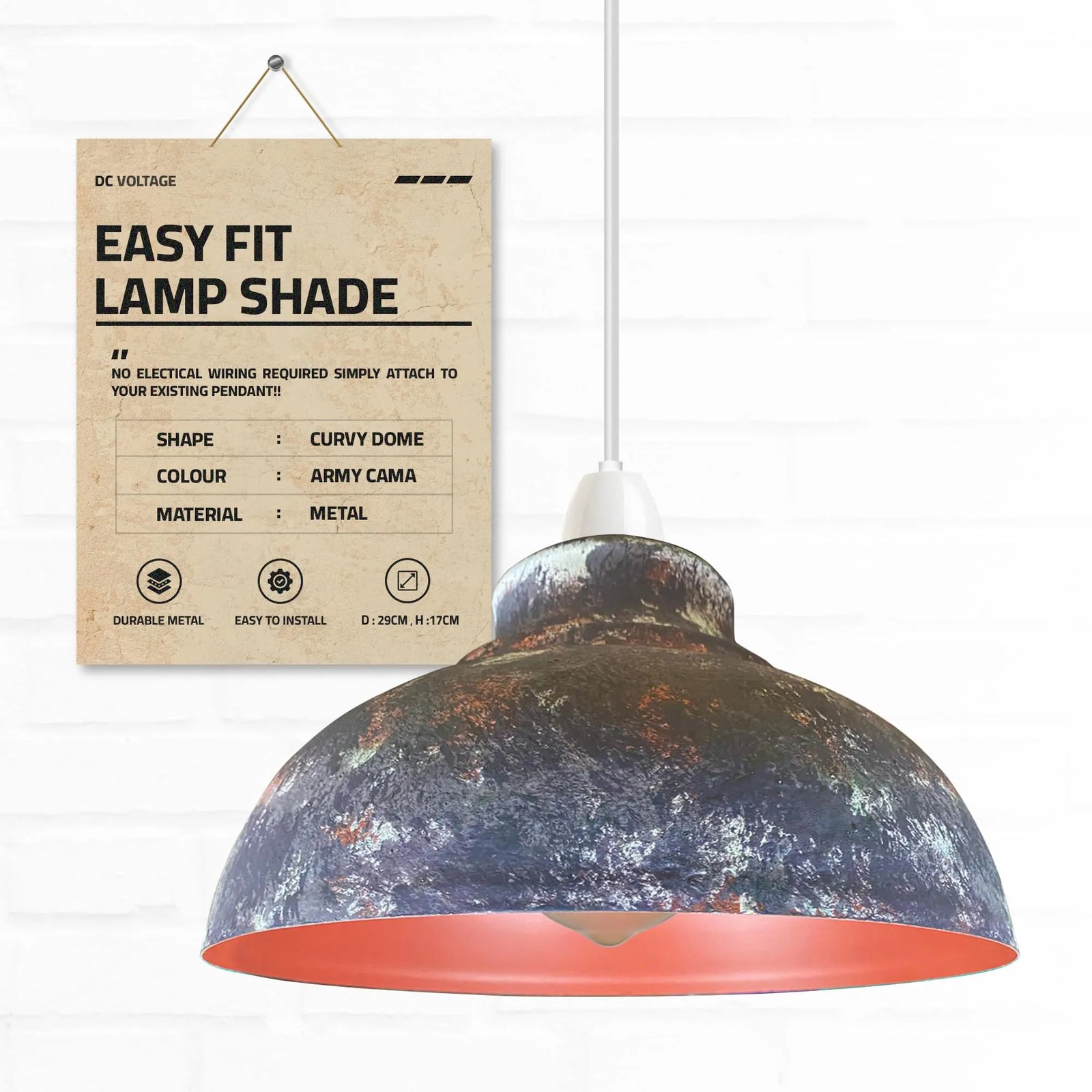 Retro Pendant Lamp Shades for Living Room