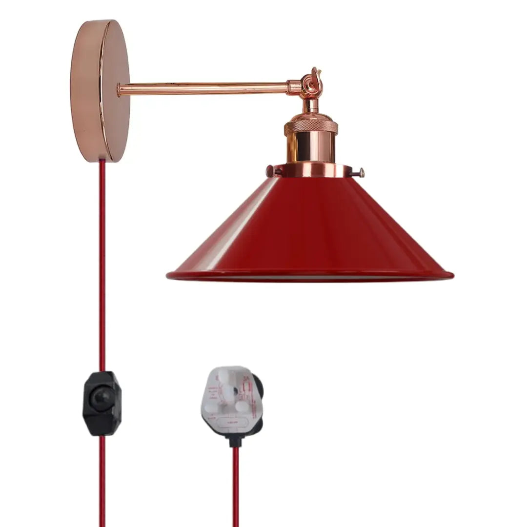 Cord plug in pendant light with dimmer switch
