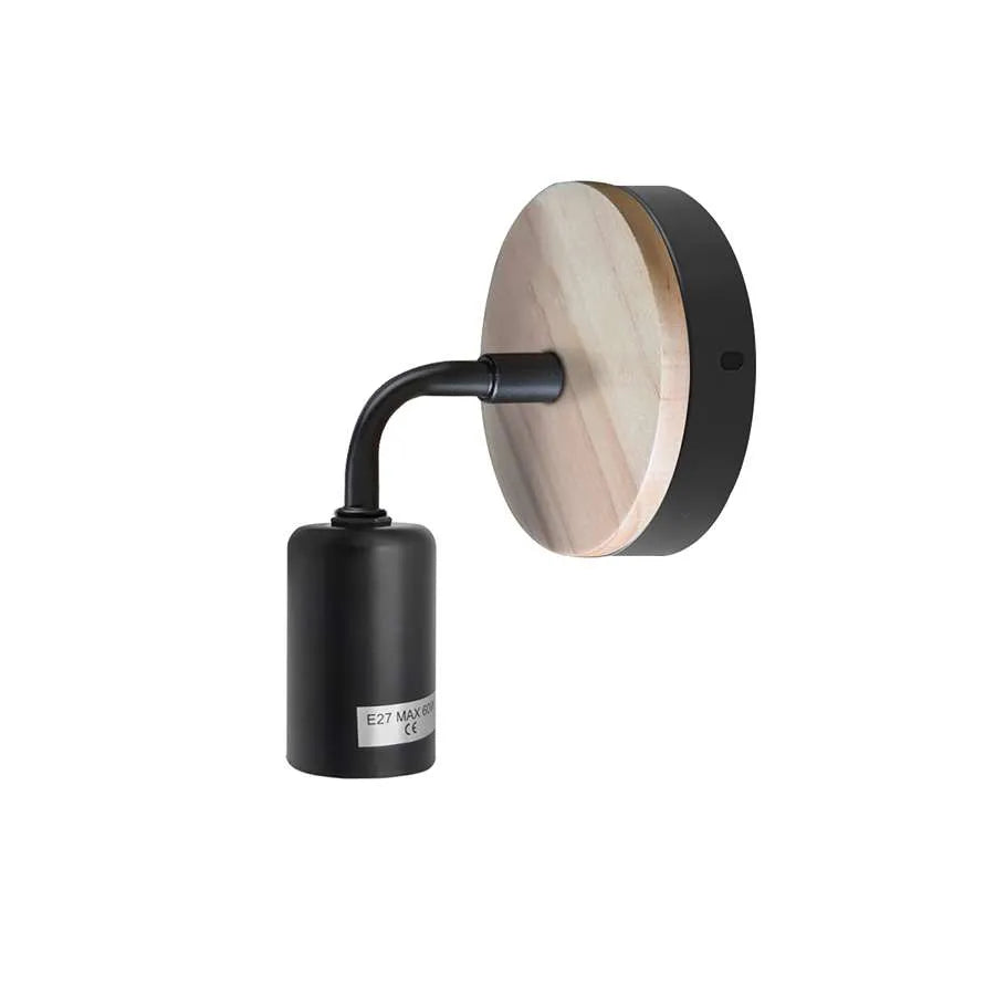 Wood Bedside Wall Lamp